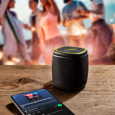 Logotrade promotional gifts photo of: Bluetooth speaker HERMON Schwarzwolf