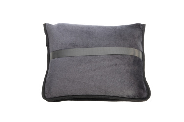 Logotrade promotional product image of: Blanket and pillow 2 in 1 AMIATA Schwarzwolf