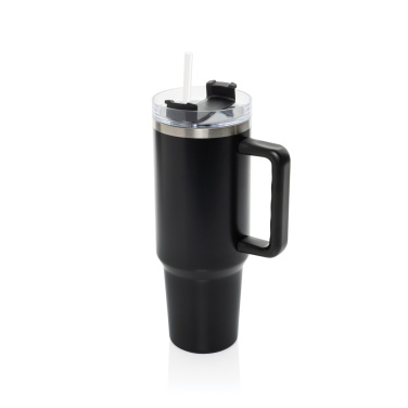 Logo trade promotional items image of: Stadley RCS recycled steel tumbler 1200ML