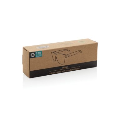 Logo trade advertising products picture of: Prism RCS recycled plastic sunglasses with bamboo frame