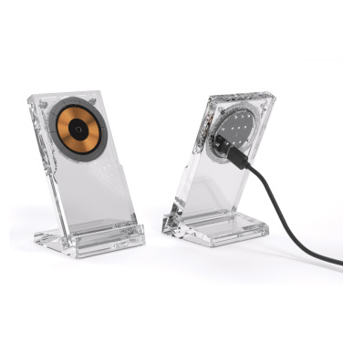 Logo trade promotional giveaways image of: Magcharge 15W magnetic wireless charging stand