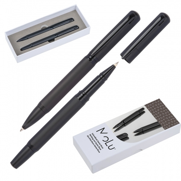 Logo trade promotional merchandise photo of: Elegant MoLu writing set Santa Rosa