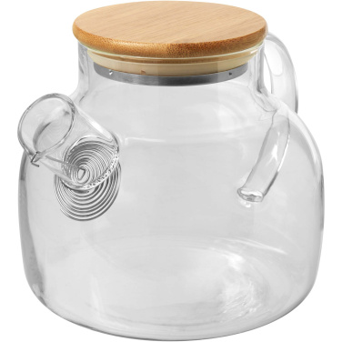 Logo trade promotional merchandise picture of: Zen tea pot with strainer and bamboo lid