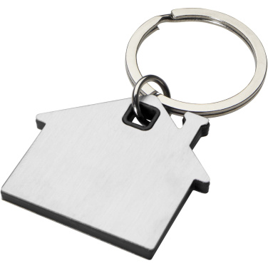 Logo trade promotional giveaway photo of: Nook house-shaped keychain