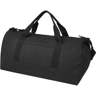 Logo trade promotional giveaways image of: Porter 500 g/m² Aware™ recycled duffel bag 50L