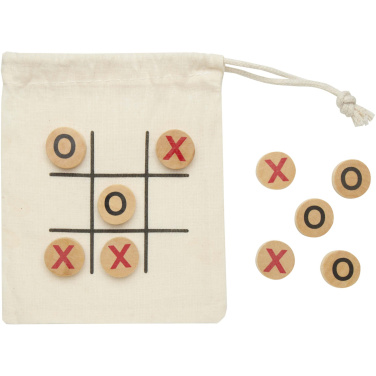 Logo trade promotional giveaways image of: Whorl wooden tic, tac, toe game