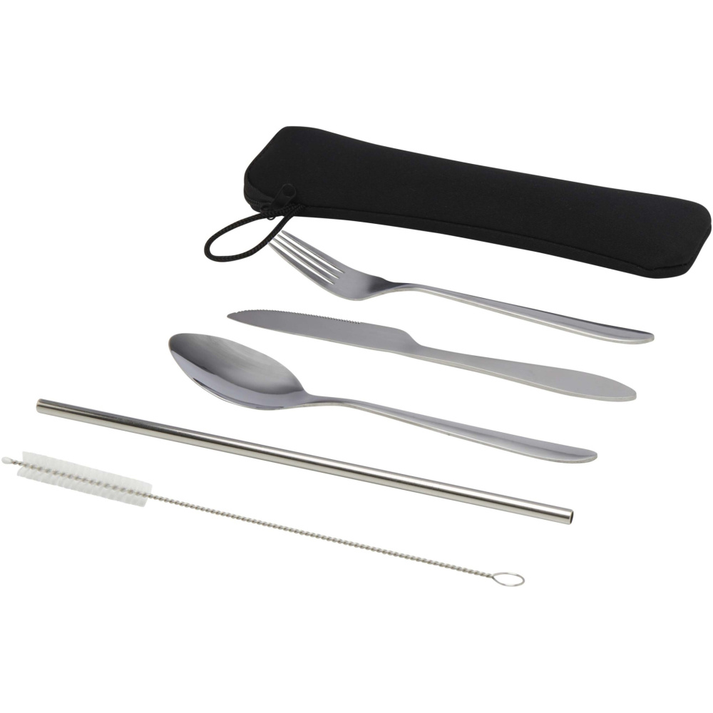Logo trade promotional products picture of: Sheen 5-piece stainless steel cutlery set