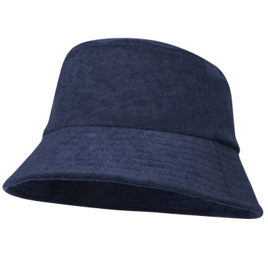 Logo trade promotional giveaways image of: Melo GRS recycled terry sun hat