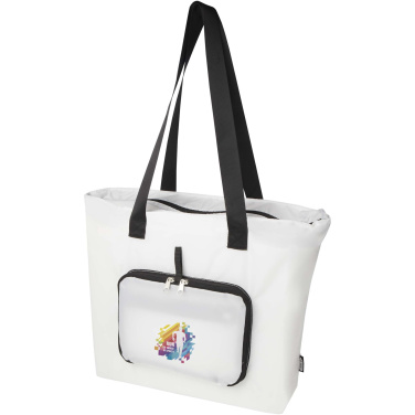 Logo trade promotional merchandise picture of: EcoFold RPET foldable tote bag 16L