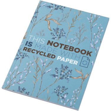 Logo trade promotional merchandise image of: Novella Austen A5 recycled soft cover notebook - 50 sheets