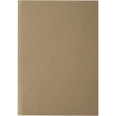 Logo trade promotional items picture of: Novella Austen A5 recycled soft cover kraft notebook - 100 sheets