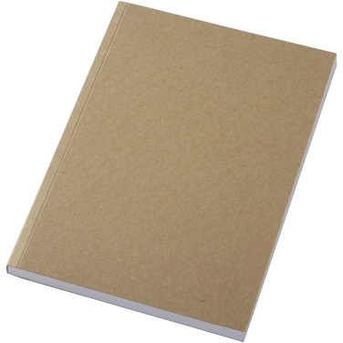 Logo trade promotional products picture of: Novella Austen A5 recycled soft cover kraft notebook - 100 sheets