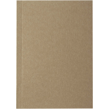 Logo trade promotional product photo of: Novella Austen A6 recycled soft cover kraft notebook - 100 sheets