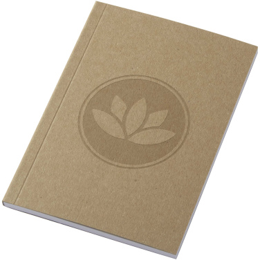 Logo trade advertising products picture of: Novella Austen A6 recycled soft cover kraft notebook - 50 sheets