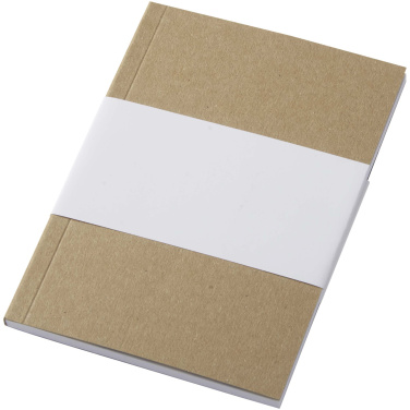 Logo trade promotional items picture of: Novella Austen A6 recycled soft cover kraft notebook - 50 sheets