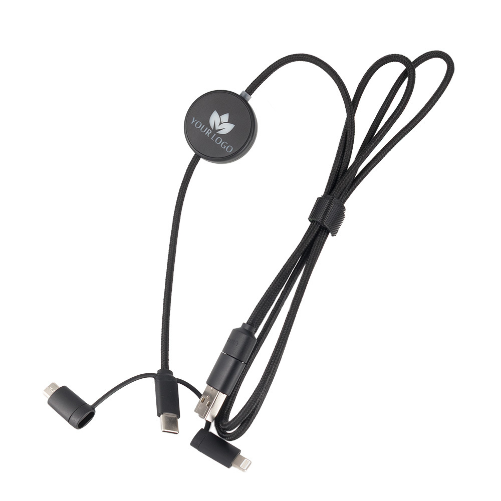 Logotrade promotional items photo of: Cable 4in1 with illuminated logo - LH-ZM02