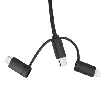 Logo trade advertising products picture of: Cable 4in1 with illuminated logo - LH-ZM02