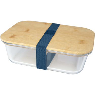 Logo trade promotional merchandise photo of: Roby glass lunch box with bamboo lid