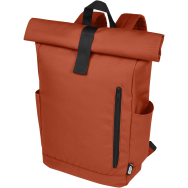 Logotrade advertising product image of: Byron 15.6" GRS RPET roll-top backpack 18L