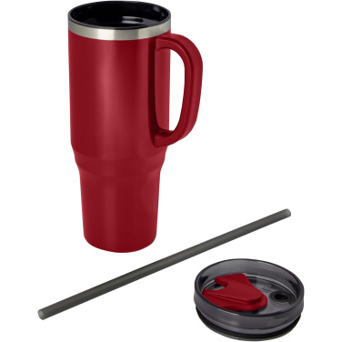 Logotrade advertising products photo of: Melbourne 1200 ml RCS certified insulated tumbler with straw