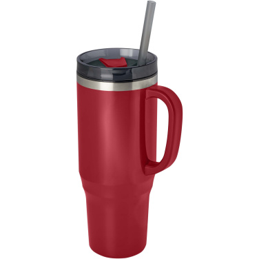 Logotrade promotional item image of: Melbourne 1200 ml RCS certified insulated tumbler with straw