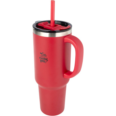 Logo trade promotional gifts image of: Sydney 1200 ml copper vacuum insulated tumbler with straw