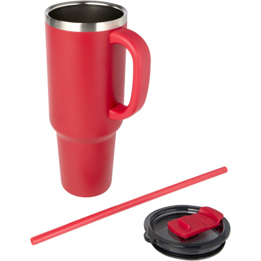 Logo trade promotional products image of: Sydney 1200 ml copper vacuum insulated tumbler with straw