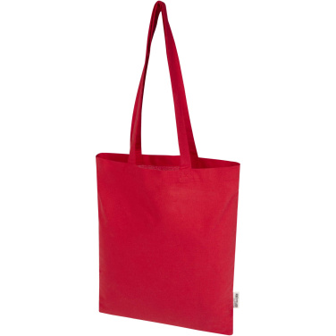 Logotrade business gift image of: Madras Blend 140 g/m² GRS recycled cotton tote bag 7L
