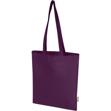 Logo trade advertising products picture of: Madras Blend 140 g/m² GRS recycled cotton tote bag 7L