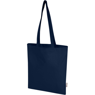 Logotrade promotional item picture of: Madras Blend 140 g/m² GRS recycled cotton tote bag 7L