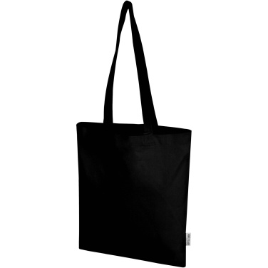 Logotrade promotional product picture of: Madras Blend 140 g/m² GRS recycled cotton tote bag 7L