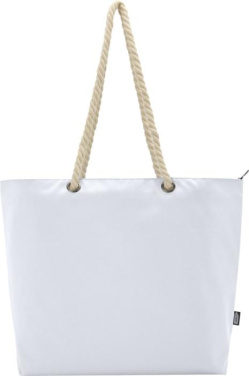 Logo trade promotional items image of: Panama GRS recycled beach cooler tote bag with cord handles