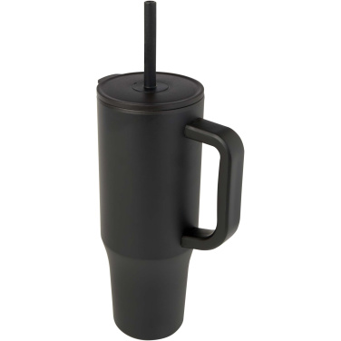 Logotrade promotional giveaways photo of: Brady 900 ml RCS certified insulated tumbler with silicone straw