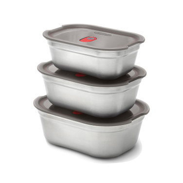 Logo trade advertising products image of: Black+Blum Mealprep Box 3pcs Set Small, Medium, Large