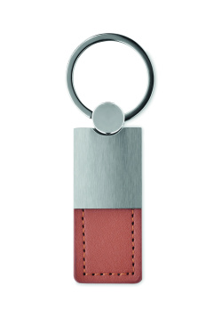 Logotrade business gifts photo of: PU and metal key ring Helsinki
