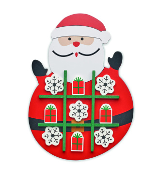 Logo trade promotional item photo of: Christmas wooden tic tac toe