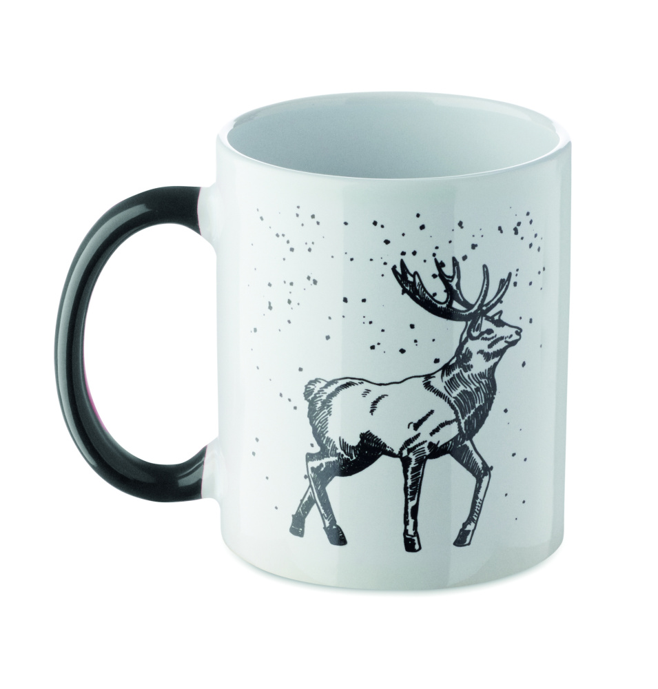 Logo trade promotional products image of: Seasonal ceramic mug 300ml