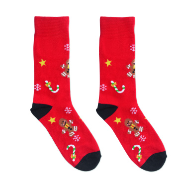 Logotrade promotional product picture of: Pair of Christmas socks M