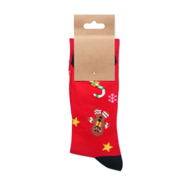 Logotrade promotional merchandise picture of: Pair of Christmas socks M