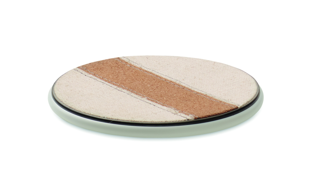 Logotrade promotional items photo of: Cork wireless charger 15W