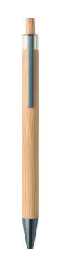 Logo trade corporate gift photo of: Push button bamboo pen