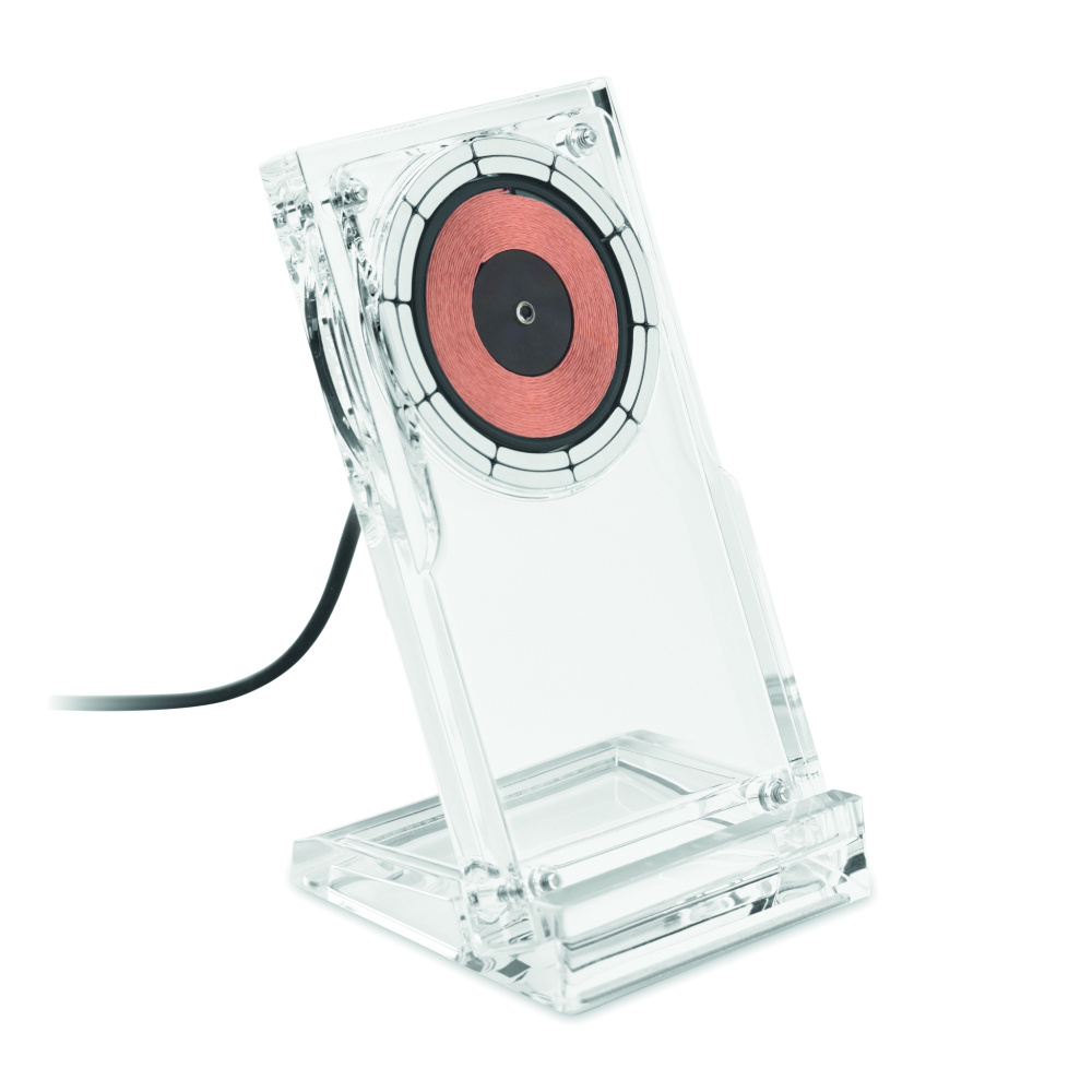 Logotrade promotional item image of: Acrylic wireless charger 15W