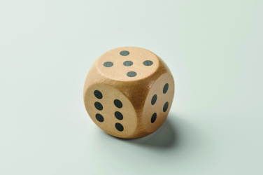 Logotrade corporate gift picture of: Schima wooden dice 5cm dia