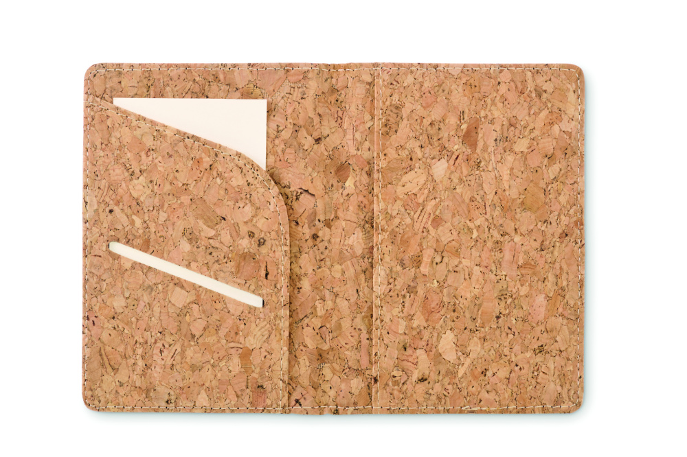 Logo trade advertising products image of: Cork passport holder