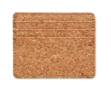Logo trade promotional giveaways image of: Cork cardholder with RFID