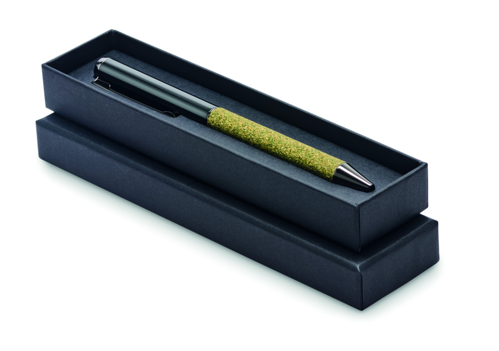 Logo trade promotional merchandise photo of: Twist metal ballpen in box
