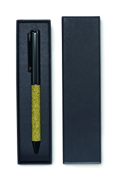 Logo trade promotional items image of: Twist metal ballpen in box
