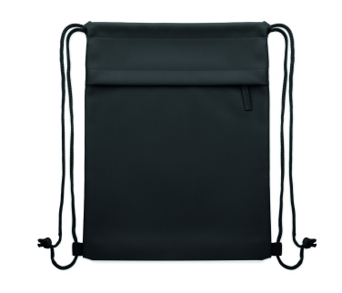Logo trade promotional merchandise image of: Drawstring bag in 600D RPET