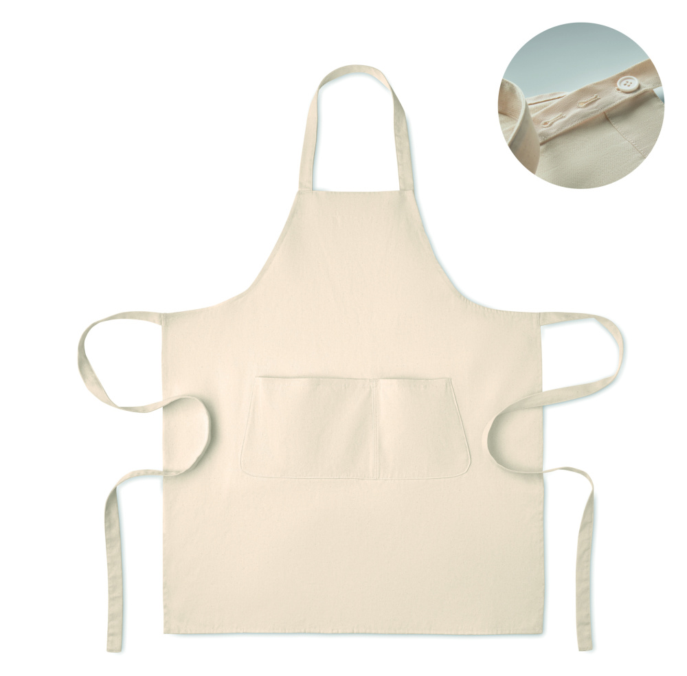 Logo trade promotional giveaways picture of: Organic cotton apron 240 gr/m²