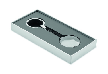 Logotrade promotional gift picture of: Glass round award key ring